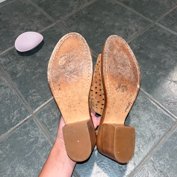 Rag & Bone Brown Suede Open Toe Booties NICE Sz 38 - Picture 7 of 11